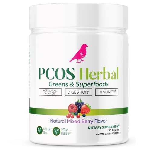 PCOS Herbal Green Superfood Probiotic Powder Mix: Hormonal Balance, Energy Boost PCOS Herbal Tea buy supplements canada