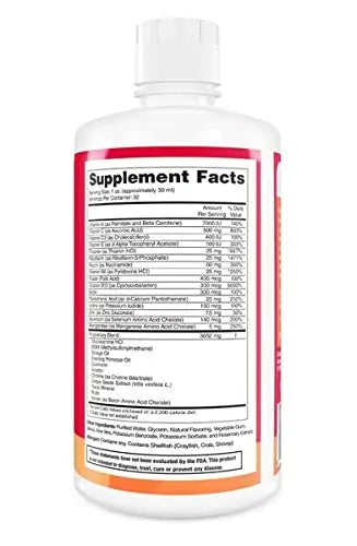 ENP Liquid Multi-Vitamin with Joint Support for Adults | Multivitamin for Women & Men | Plus Glucosamine with MSM | 32 oz | ENP buy supplements canada