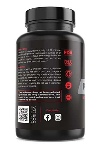 Gorilla Gulps - Primal Pump Nitric Oxide Supplement Nootropic 1500mg Nitrosigine L Gorilla Gulps buy supplements canada