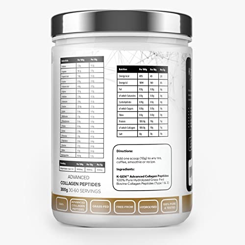 K-GEN Bovine Collagen Powder with Premium Quality Ingredients – Pure Hydrolysed Grass-Fed Bovine Collagen K GEN ketogenic enhancement buy supplements canada