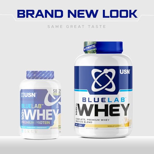 USN Blue Lab Whey Protein Powder: Vanilla - Whey Protein 2kg - Post-Workout USN buy supplements canada