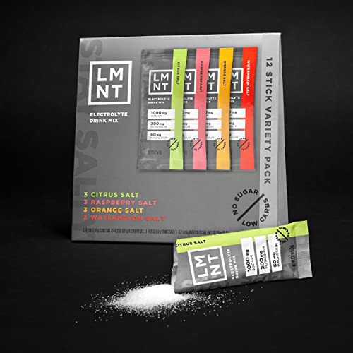 LMNT Zero-Sugar Electrolytes - Variety Salt - Hydration Powder Packets | No Dodgy Ingred Drink LMNT buy supplements canada
