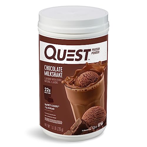 Quest Nutrition Chocolate Milkshake Protein Powder, 22g Protein, 2g Net Carbs, 1g Sugar Quest Nutrition buy supplements canada