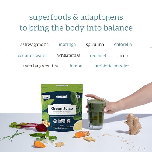Organifi Green Juice - Organic Superfood Powder - 180-Day Supply - Organic Vegan Green Organifi buy supplements canada
