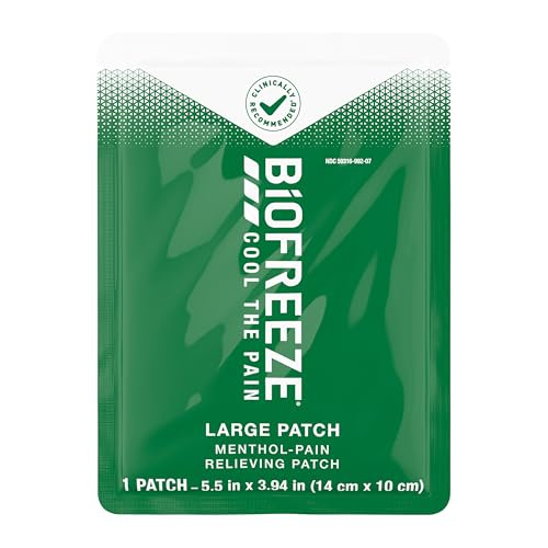 Biofreeze Menthol Pain Relieving Patches (5 Patches Per Box) Up To 8 Hours Of Pain Relief From Sore Muscles, Arthritis, Backaches, Spains, Bruises, Strains And Joint Pain (Package May Vary) Biofreeze buy supplements canada