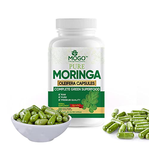 MOGO Moringa Oleifera Capsules | 100% Pure Single Origin Moringa Leaf Powder Supplement MOGO buy supplements canada