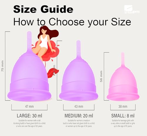 Ggadgets Menstrual Cup for Women with Pouch | Ultra Soft Odour & Rash Free | No Leakage Ggadgets buy supplements canada