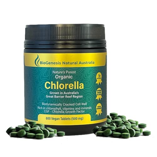 BioGenesis Chlorella Tablets, 600 Tablet Count (500mg) Biogenesis buy supplements canada