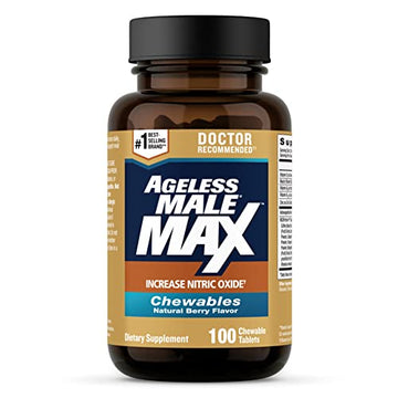 Ageless Male Max Chewable Nitric Oxide Booster Supplement for Men – High Potency New Vitality buy supplements canada