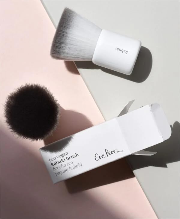 Ere Perez - Natural Eco Vegan Kabuki Makeup Brush | Multipurpose For Powder + Cream | Vegan Nylon Bristles, Cruelty-Free, Clean Beauty Ere Perez buy supplements canada