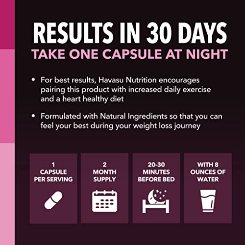 Night Time Fat Burner for Women | Weight Loss and Sleep Support Blend With Vitamin D HAVASU NUTRITION buy supplements canada
