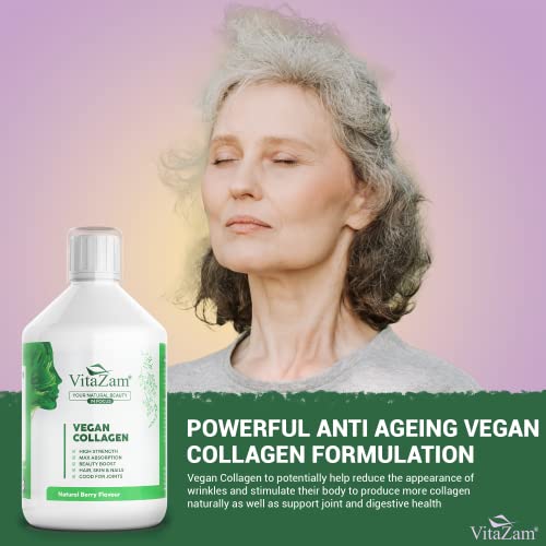 VitaZam Vegan Collagen Liquid 5000mg Hydrolyzed Collagen Peptides for Women VitaZam buy supplements canada