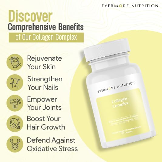 EVERMORE NUTRITION Grass Fed Collagen Complex with Hyaluronic Acid, Vitamin C and Active Peptides EVERMORE NUTRITION buy supplements canada