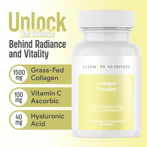 EVERMORE NUTRITION Grass Fed Collagen Complex with Hyaluronic Acid, Vitamin C and Active Peptides EVERMORE NUTRITION buy supplements canada