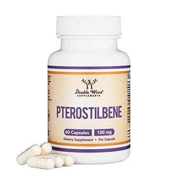 Pterostilbene Supplement 100mg Capsules (Third Party Tested) Manufactured in The USA Double Wood Supplements buy supplements canada