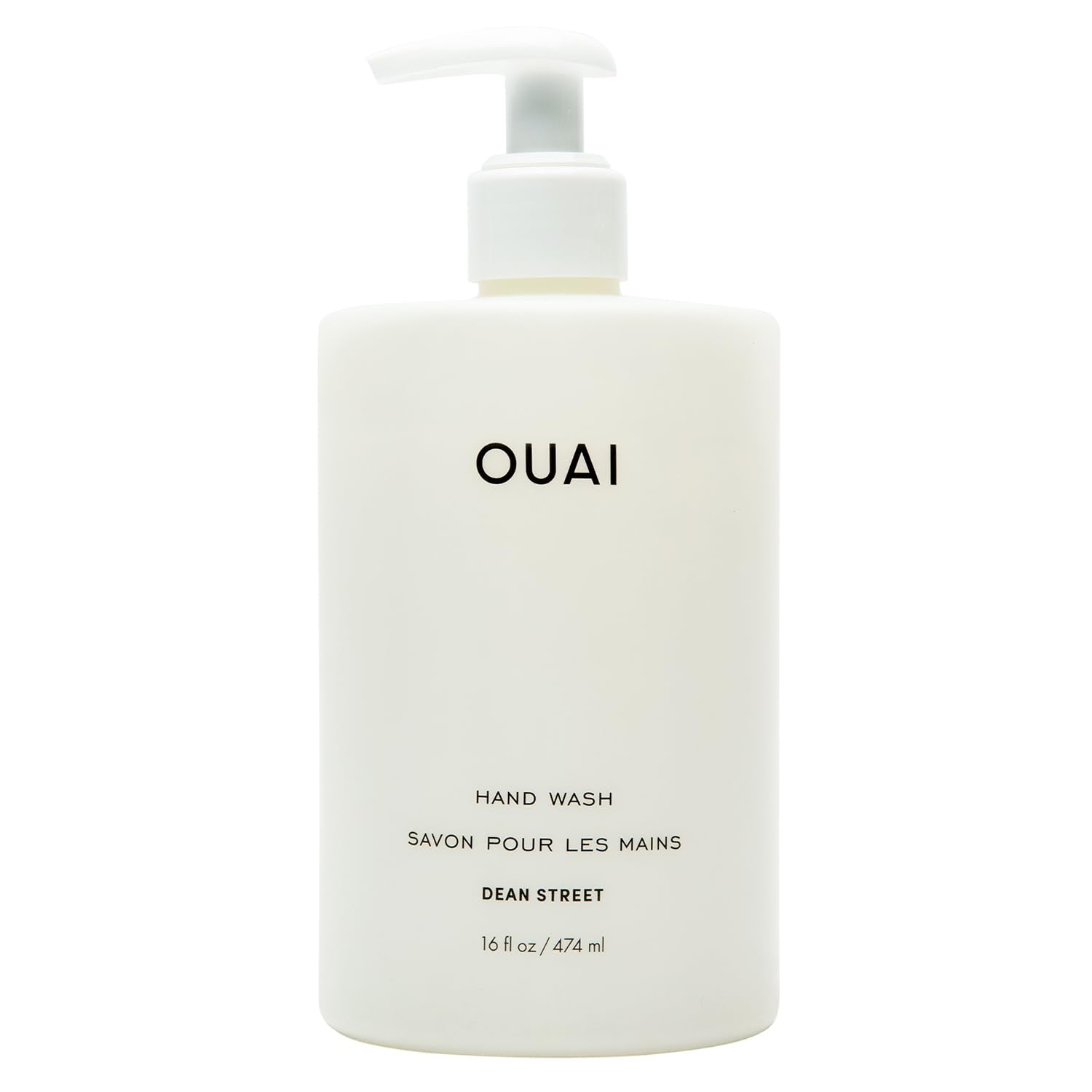 OUAI Hand Wash, Dean Street - Liquid Hand Soap with Jojoba, Avocado, & Rose Hip Oil for Replenished Skin - Gentle Exfoliating Kitchen & Bathroom Soap (16 Fl Oz) OUAI buy supplements canada