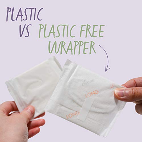 Claene Organic Cotton Cover Pads, Menstrual Large&Overnight Pads for Women, Unscented, Breathable CLAENE buy supplements canada
