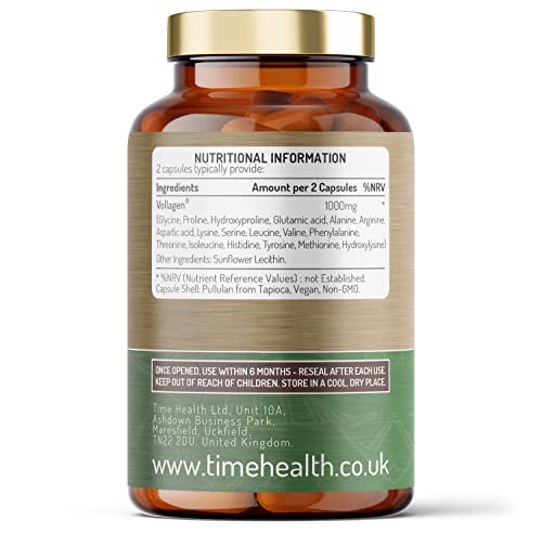 Vollagen® Advanced Vegan Collagen - 18 Amino Acid Complex in Ratio of Collagen Time Health buy supplements canada