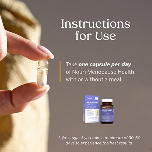 Nouri Menopause Health Probiotic, Menopause Relief for Women - Resveratrol Capsules Nouri buy supplements canada