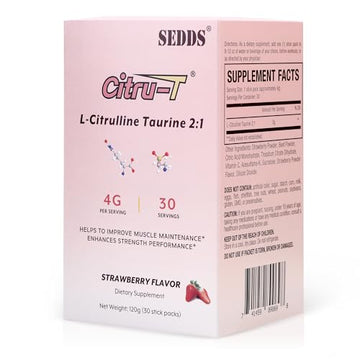 SEDDS L-Citrulline Taurine 2:1, Strawberry-Flavored L Citrulline Powder Citrulline Supplements SEDDS buy supplements canada