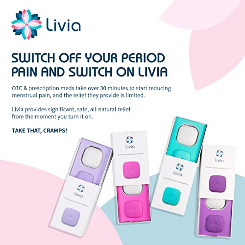 Livia Menstrual Pain Relief Device, Pink - The Off Switch for Period Pain - Portable Unit Livia buy supplements canada