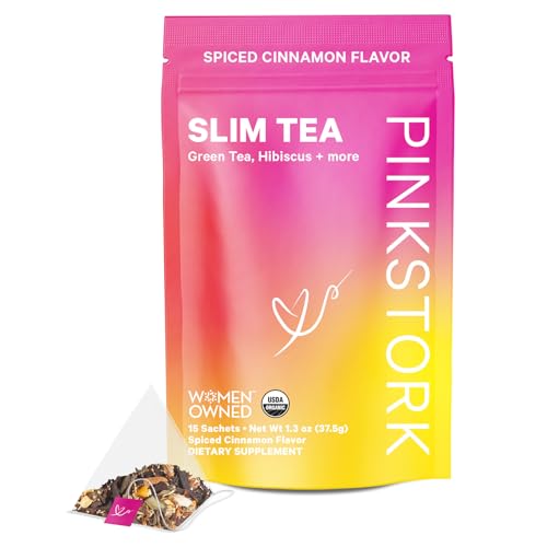 Pink Stork Slim Tea with Organic Dandelion Root, Green Tea, Ginger and Hibiscus for Detox Pink Stork buy supplements canada