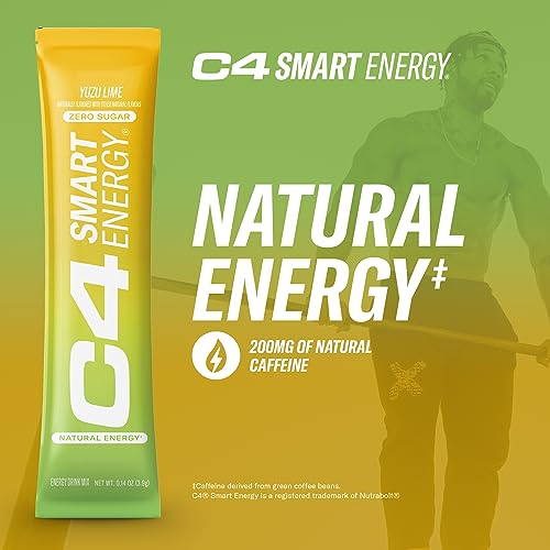 C4 Smart Energy Powder Stick Packs - Sugar Free Performance Fuel & Nootropic Brain Cellucor buy supplements canada