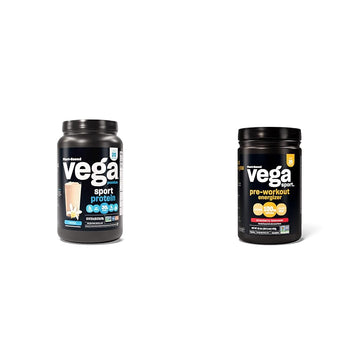 Vega Premium Sport Protein Vanilla Protein Powder, Vegan, Non GMO & Sport Pre-Workout Vega buy supplements canada