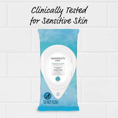 Summer's Eve Fragrance Free Gentle Daily Feminine Wipes, Removes Odor, pH balanced, 32 Count, 4 Pack Summer's Eve buy supplements canada