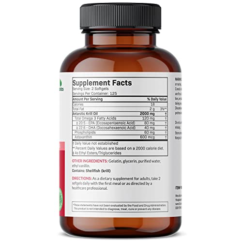 Futurebiotics Antarctic Krill Oil 2000mg with Astaxanthin, Omega-3s EPA, DHA and Phospho Futurebiotics buy supplements canada