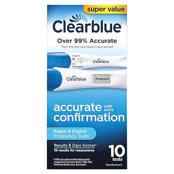 Clearblue Pregnancy Test Combo Pack, 10ct - Digital with Smart Countdown & Rapid Clearblue buy supplements canada