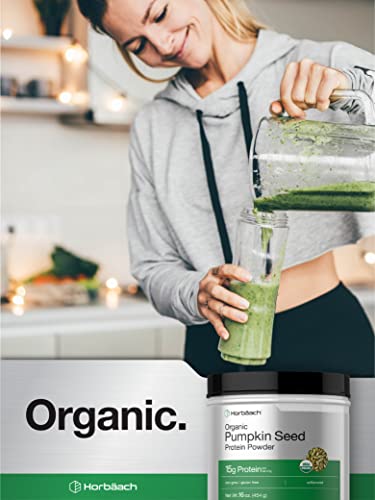 Pumpkin Seed Protein Powder Organic | 16 oz | Vegetarian, Gluten Free, and Non-GMO Horbäach buy supplements canada