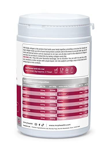Mr.P Health Pure Collagen Peptides 400g Types I III Food Supplement Unflavoured Powder MR.P Health buy supplements canada