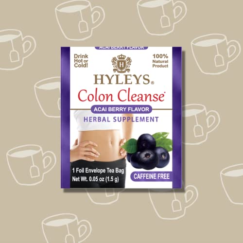 Hyleys Colon Cleanse Tea Acai Berry Flavor - 25 Tea Bags (12 Pack - 300 Tea Bags Total) HYLEYS buy supplements canada