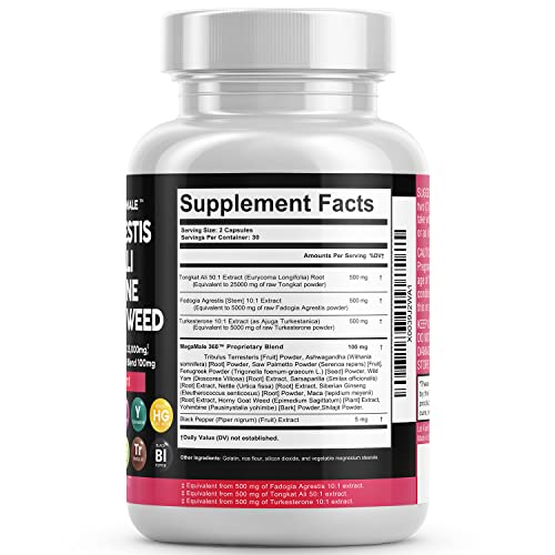 Fadogia Agrestis 5000mg Tongkat Ali 25000mg Turkesterone 5000mg Clean Nutraceuticals buy supplements canada