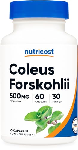 Nutricost Coleus Forskohlii 500mg, 60 Capsules - Maximum Strength Formula Nutricost buy supplements canada