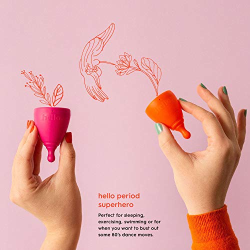 The Hello Cup Extra Small Menstrual Cup, BPA Free, Reusable, Hypoallergenic, Recyclable THE HELLO CUP buy supplements canada
