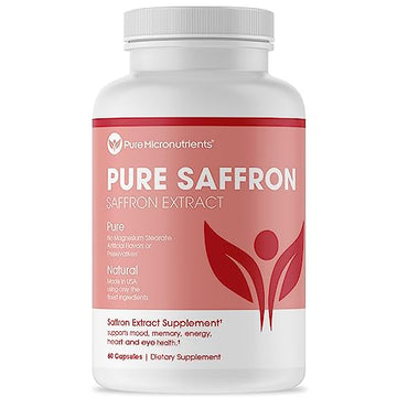 Saffron Supplements - 100% Pure Saffron Extract Capsules - Boost Energy & Mood Pure Micronutrients buy supplements canada