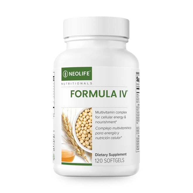 NeoLife - Formula IV Softgel - Vitamins A, C, D, E, B Complex, Multivitamins & Multi-Minerals, Multivitamin for Women & Men, TRE-EN-EN Grain Blend Supplements, Phyto Enzyme Blend - 120 Softgels NeoLife buy supplements canada