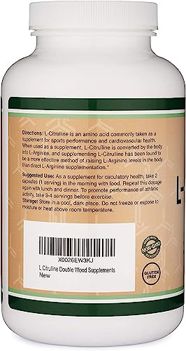 L Citrulline Capsules 1,200mg Per Serving, 210 Count (L-Citrulline Increases Levels Double Wood Supplements buy supplements canada