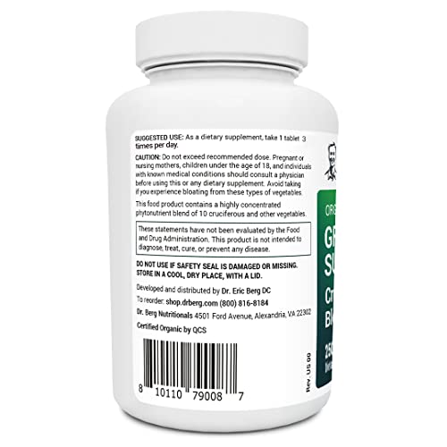 Dr. Berg's Greens Superfood Cruciferous Vegetable Tablets - Vegetable Supplements Dr. Berg Nutritionals buy supplements canada