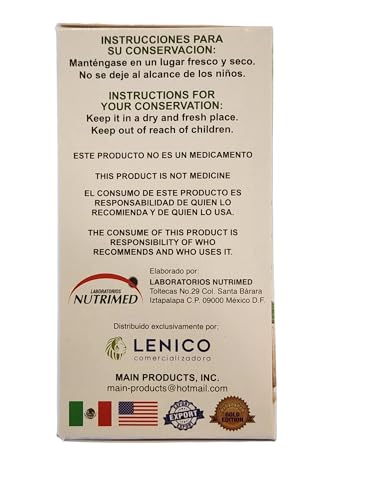 Lenico Comercializadora ChupaMas 60 Capsules Ginger, Green Tea, Prune, Artichoke Lenico Comercializadora buy supplements canada