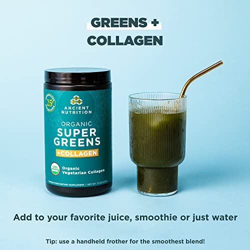 Ancient Nutrition Supergreens Powder, Organic Superfood Powder with Collagen Ancient Nutrition buy supplements canada