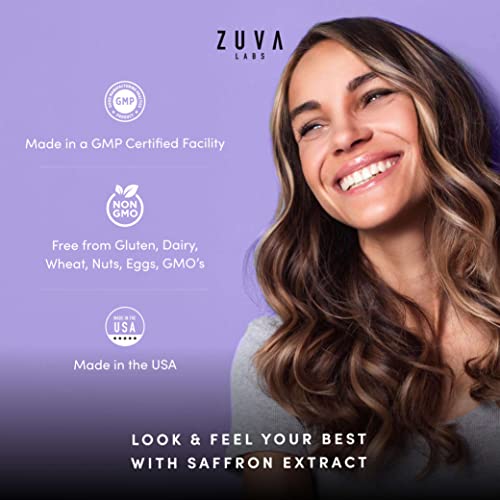 Saffron Supplements - 100% Pure Saffron Extract Mood Enhancer for Women and Men ZuvaLabs buy supplements canada