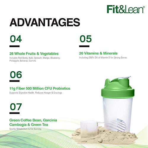 Fit & Lean Meal Shake, Fat Burning Meal Replacement, Protein, Fiber, Probiotics, Vanilla Fit & Lean buy supplements canada