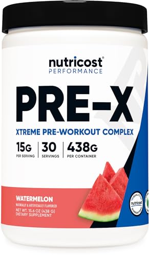 Nutricost Pre-Workout Xtreme, Watermelon, 30 Servings, Vegetarian, Non-GMO and Gluten Nutricost buy supplements canada