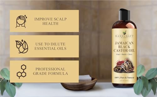 Handcraft Blends Jamaican Black Castor Oil for Hair Growth, Eyelashes and Eyebrows - 100% Pure Handcraft Blends buy supplements canada