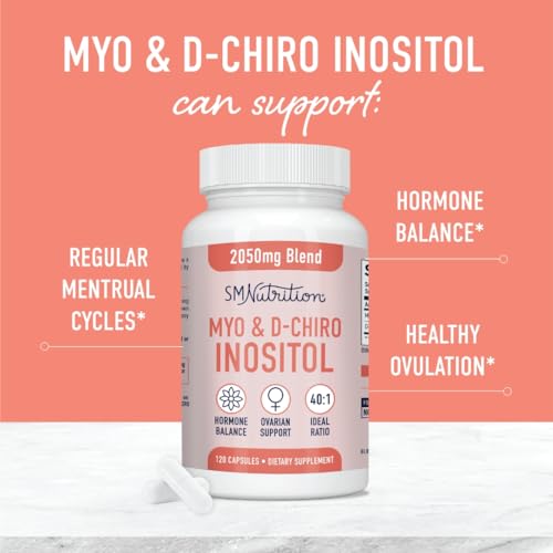 Myo-Inositol & D-Chiro Inositol | Hormone Balance for Women | Ideal 40:1 Ratio | Myo Inosit SMNutrition buy supplements canada