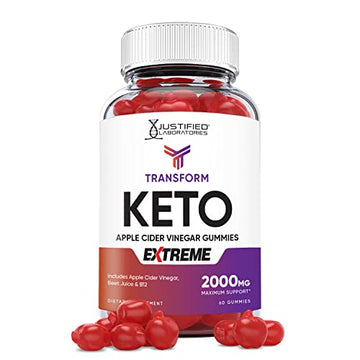 Transform Keto ACV Gummies Extreme Formula 2000MG Vegan Non GMO with Pomegranate Justified Laboratories buy supplements canada