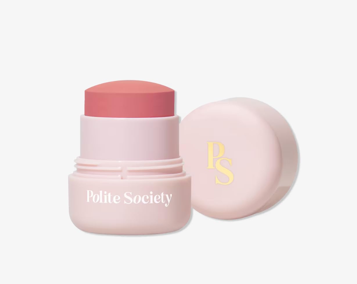 Polite Society Polite Pops Powder Blush Stick, Hybrid Cream to Powder Formula, Buildable Color with Coastal Plant and Vitamin E,Paris baby pink Aus Healthcare buy supplements canada
